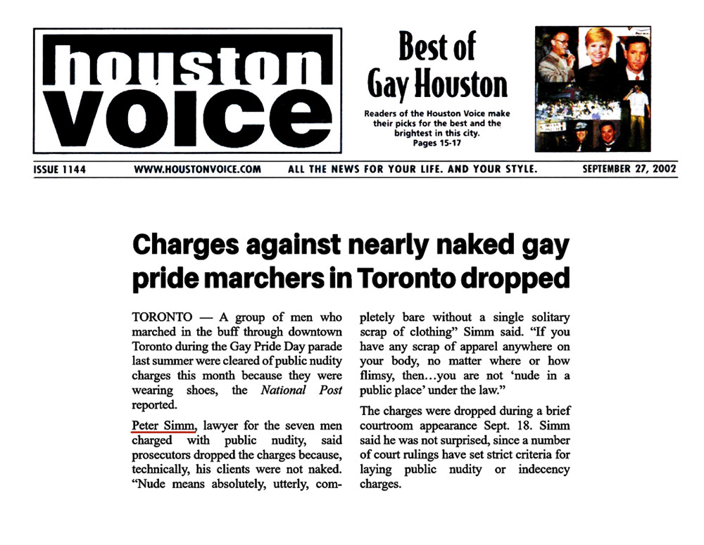 Houston [Texas] Voice 2002-09-27 - Simm convinces prosecutors to drop nudity charges